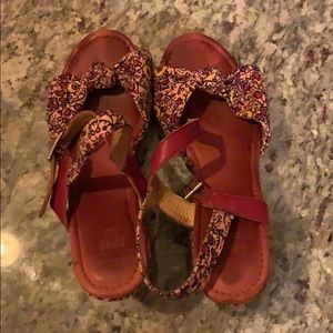 Anna Sui hush puppies pink floral espadrille